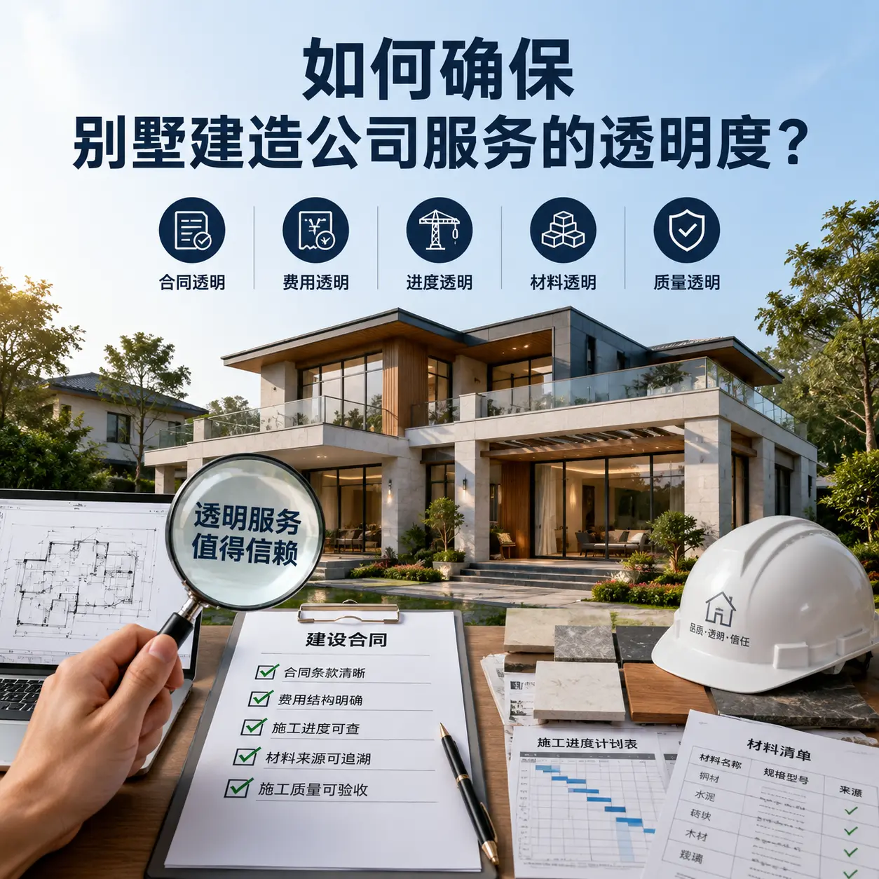 在 织金 如何确保别墅建造公司服务的透明度？