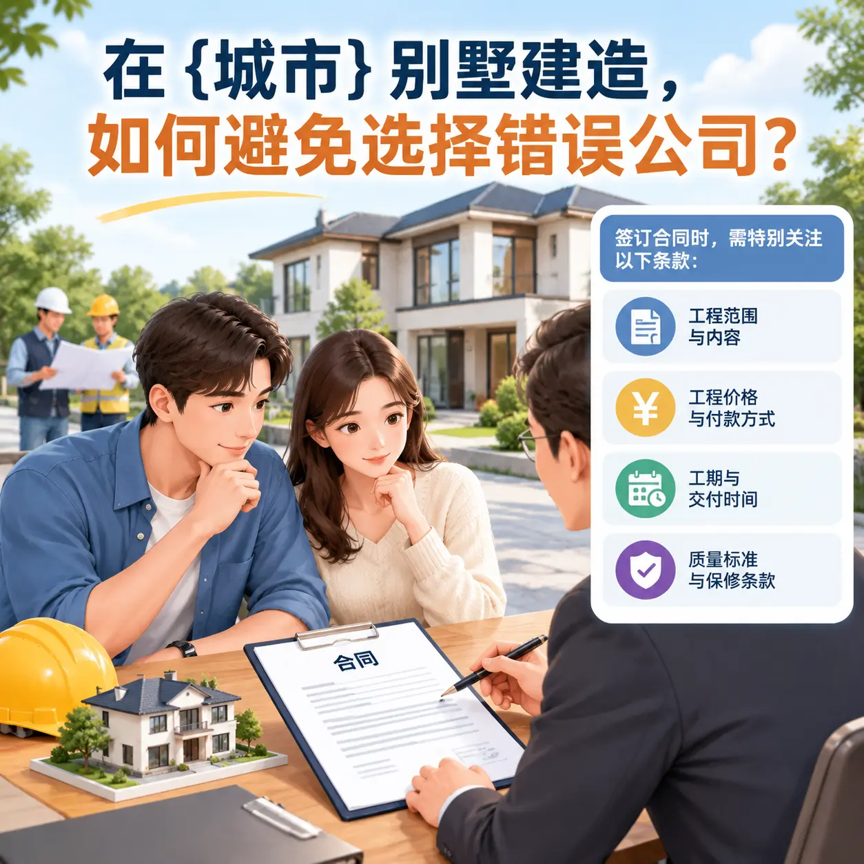 在 织金 别墅建造，如何避免选择错误公司？