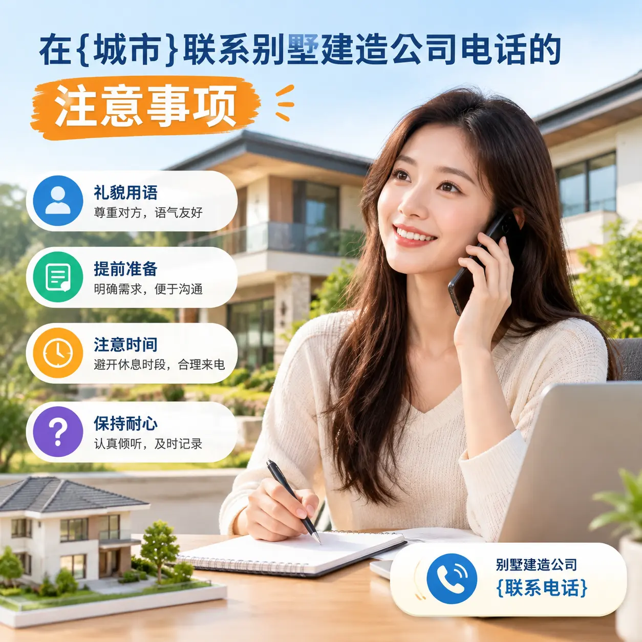 在织金联系别墅建造公司电话的注意事项