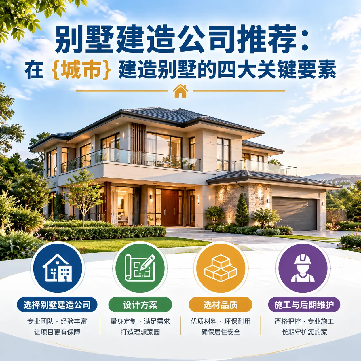别墅建造公司推荐:在 织金 建造别墅的四大关键要素