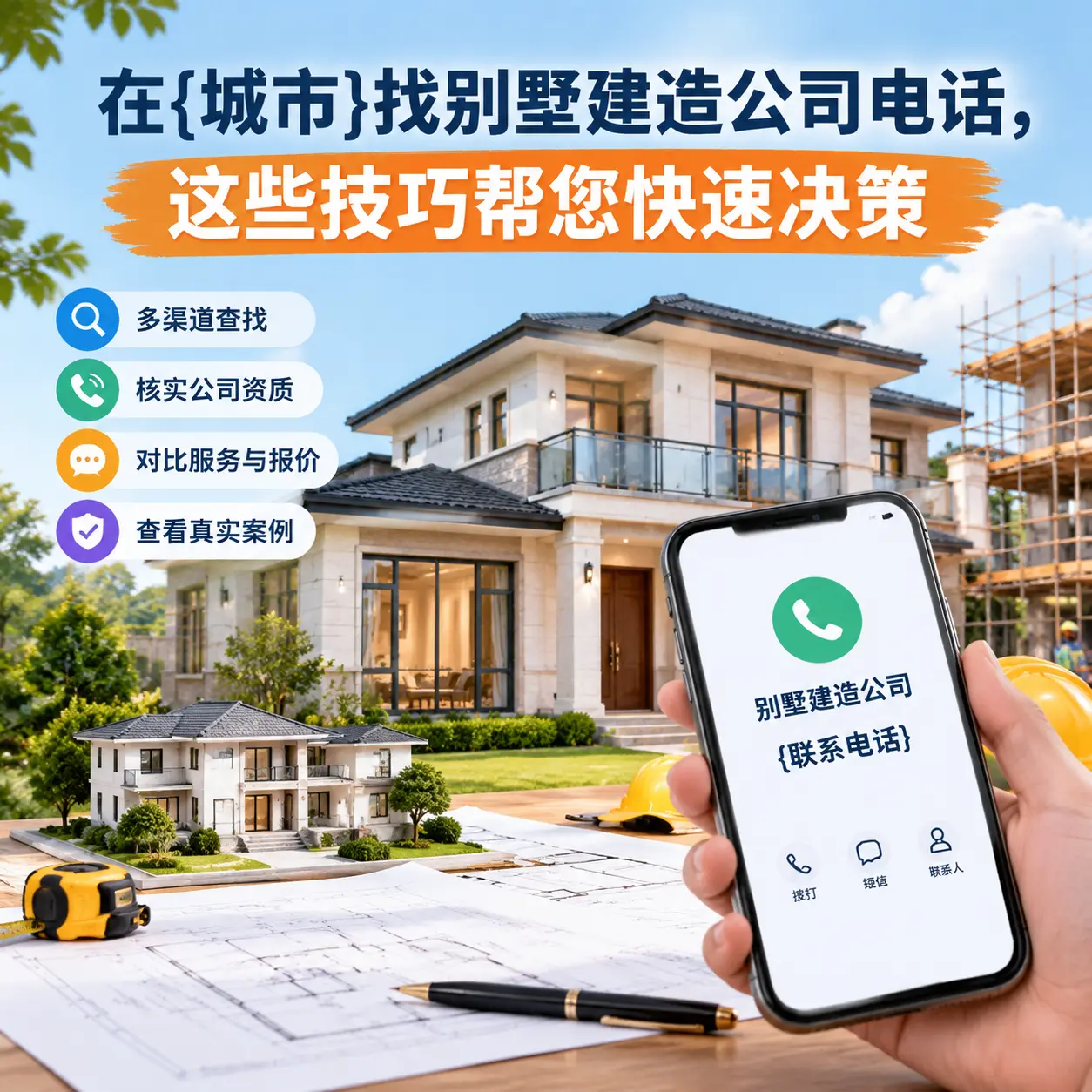 在织金找别墅建造公司电话，这些技巧帮您快速决策