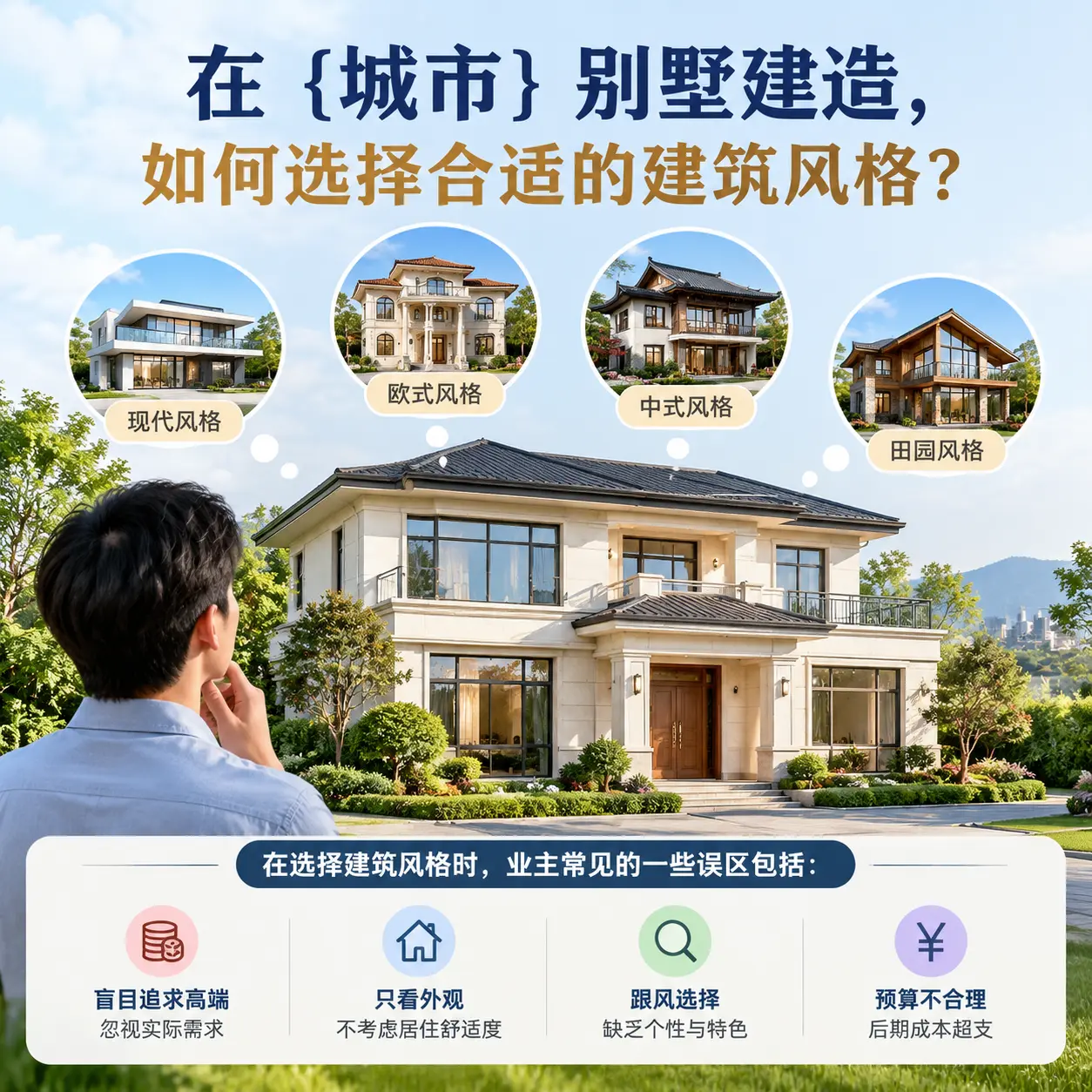 在 织金 别墅建造，如何选择合适的建筑风格？